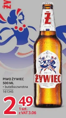 Piwo Żywiec butelka zwrotna 161345 promocja w Selgros