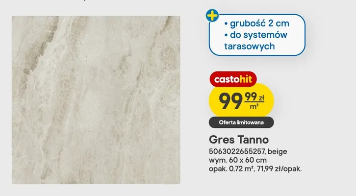 Gres Tanno promocja w Castorama