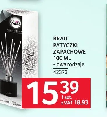 Patyczki zapachowe Brait promocja w Selgros