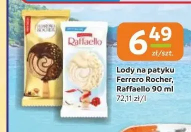 Lody na patyku Raffaello promocja w Gama