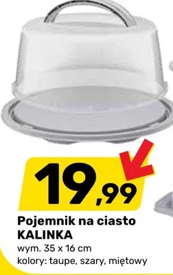 Pojemnik na ciasto KALINKA promocja w Bricomarche