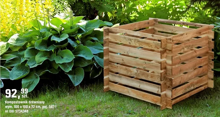 Kompostownik drewniany promocja w OBI