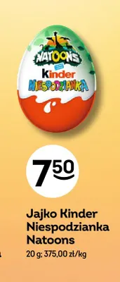 Jajko Kinder Niespodzianka Natoons promocja w Żabka