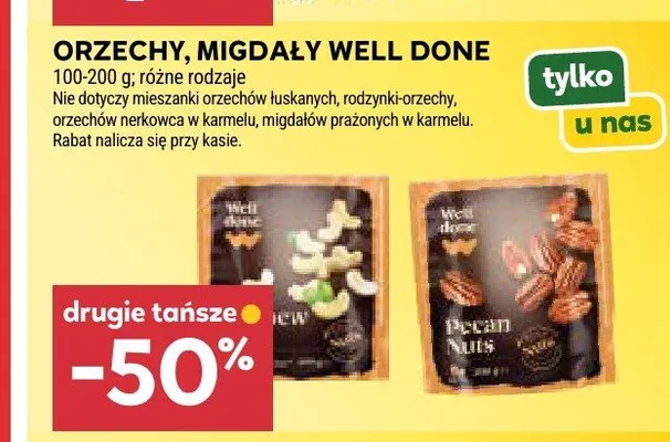 Orzechy nerkowca Well Done promocja w Stokrotka