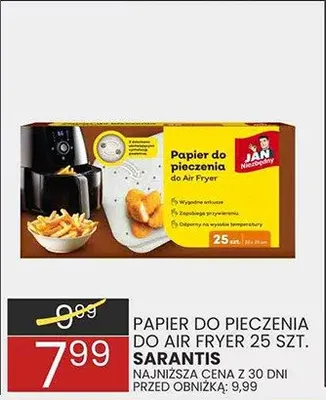Papier do pieczenia do Air Fryer 25 szt. promocja w Wafelek