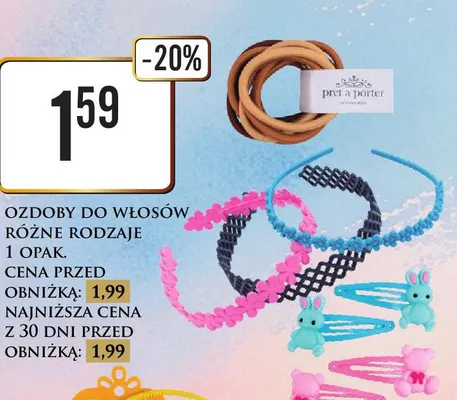 Ozdoby do włosów różne rodzaje Dino promocja w Dino