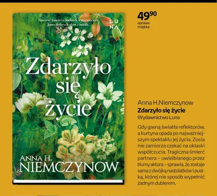 Książka Zdarzyło się życie Anna H. Niemczynow oprawa miękka promocja w Empik