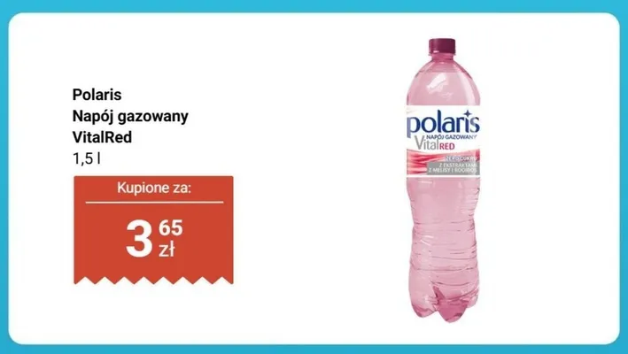 Napój gazowany Polaris VitalRed promocja w Biedronka