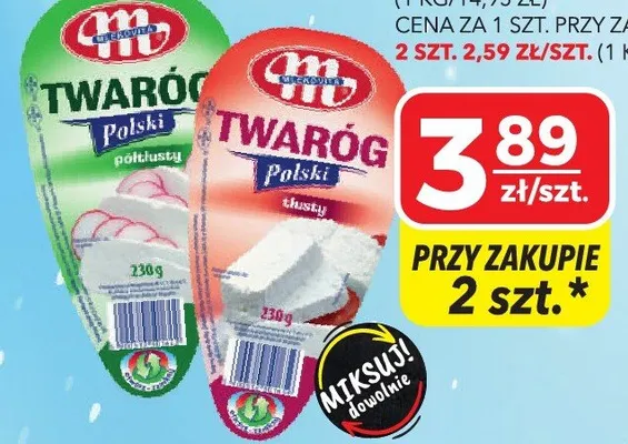 Twaróg klinek wybrane rodzaje promocja w Top Market