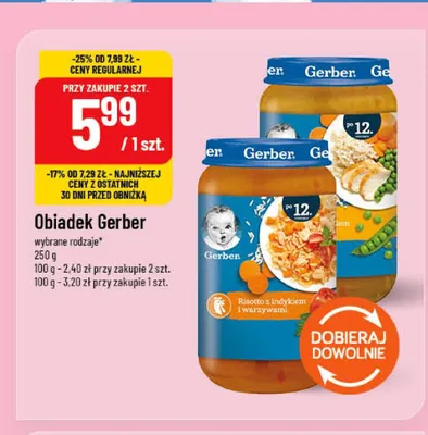 Obiadek Gerber — wariant nieczytelny promocja w POLOmarket