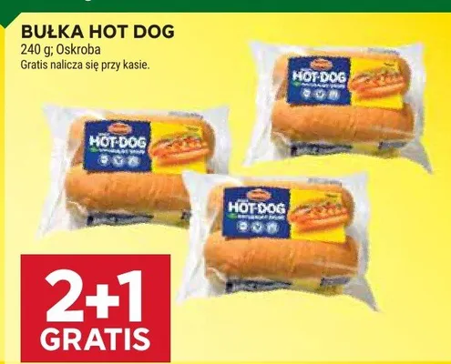 Bułka hot dog promocja w Stokrotka