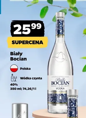 Wódka Biały Bocian promocja w Netto