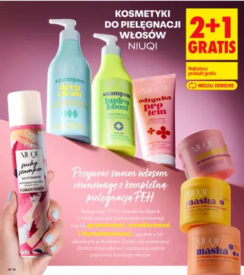 Kosmetyki do pielęgnacji włosów różne rodzaje promocja w Biedronka