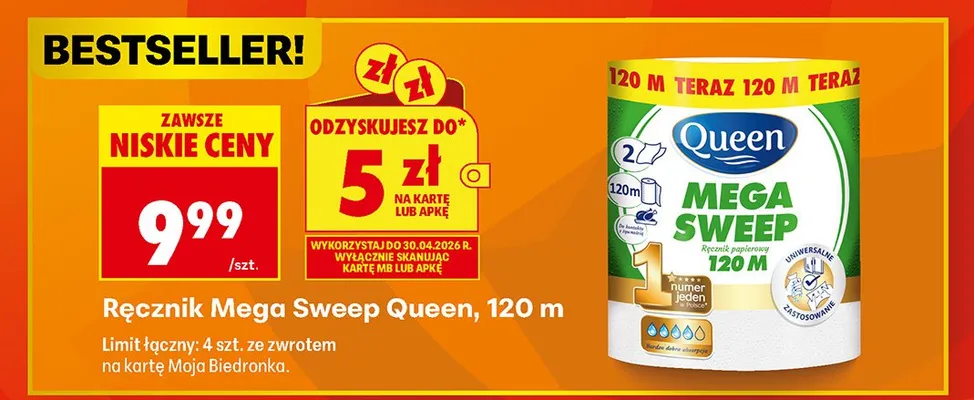 Ręcznik papierowy Liff promocja w Biedronka