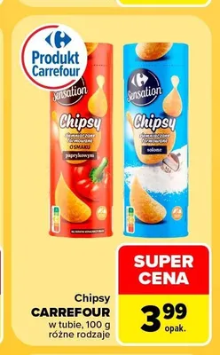 Chipsy Carrefour Sensation solone promocja w Carrefour