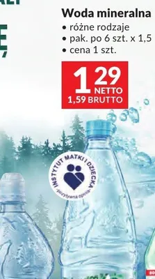 Woda mineralna różne rodzaje promocja w Makro