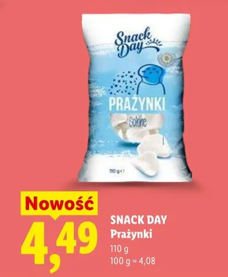 Prażynki słone Snack Day promocja w Lidl