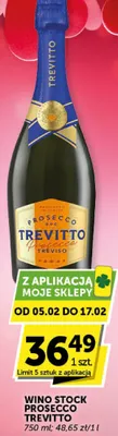 Wino prosecco Trevitto Stock promocja w Groszek