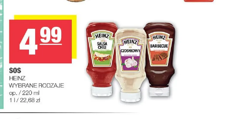 Sos Salsa Chili Heinz promocja w SPAR