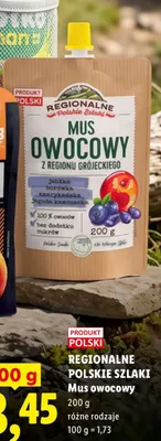 Mus owocowy jabłko borówka amerykańska jagoda kamczacka Regionalne Polskie Szlaki promocja w Lidl