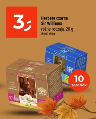Herbata czarna Sir Williams Ceylon Gold promocja w Dealz