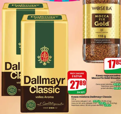Kawa mielona Dallmayr Classic promocja w Dino