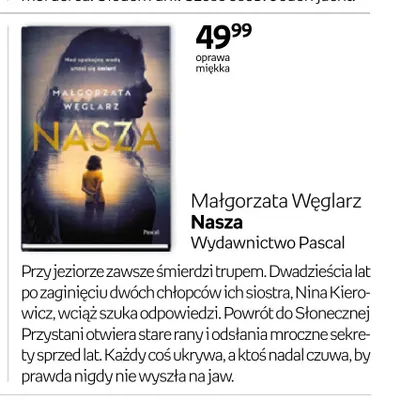 Książka Nasza Małgorzata Węglarz promocja w Empik