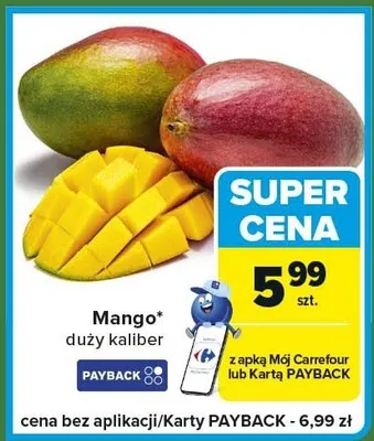Mango duży kaliber promocja w Carrefour Express