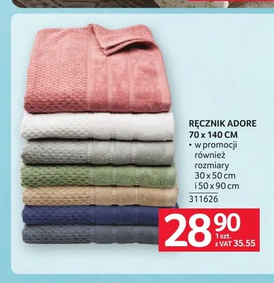 Ręcznik Adore 70x140 cm promocja w Selgros