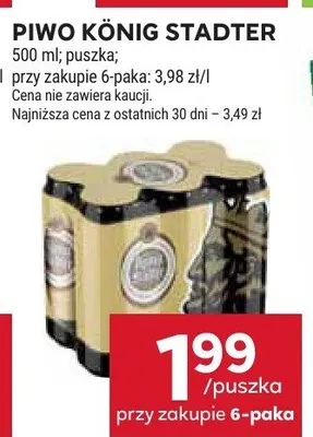 Piwo König Stadter promocja w Stokrotka