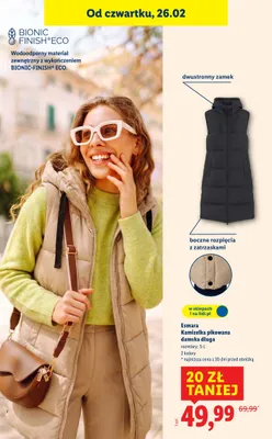 Kamizelka pikowana, damska, długa, 2 kolory promocja w Lidl