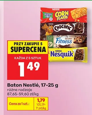 Baton Nestlé Fitness promocja w Biedronka