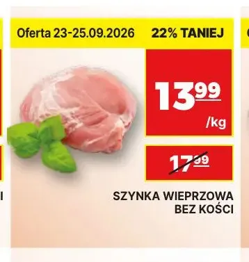 Szynka wieprzowa bez kości promocja w API Market