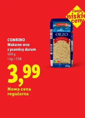 Makaron orzo z pszenicy durum Combino promocja w Lidl