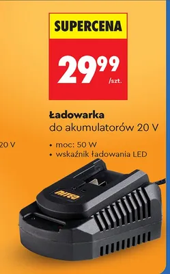 Ładowarka do akumulatorów 20V NITEO promocja w Biedronka