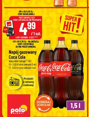 Napój gazowany Coca-Cola promocja w POLOmarket