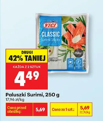 Paluszki Surimi Vici Classic promocja w Biedronka