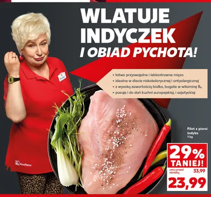 Filet z piersi indyka promocja w Kaufland