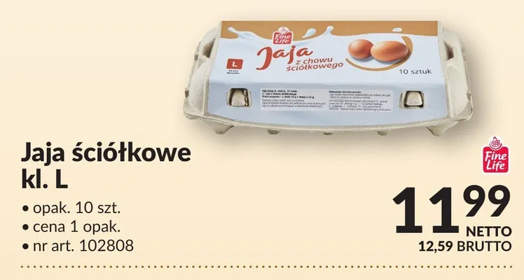 Jajaściółkowe kl. L promocja w Makro