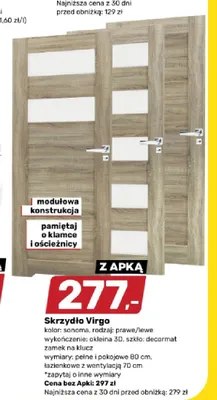 Skrzydło drzwiowe Virgo promocja w Bricomarche