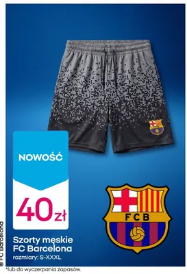 Szorty męskie FC Barcelona promocja w Pepco