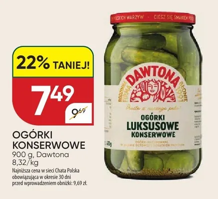 Ogórki konserwowe luksusowe promocja w Chata Polska