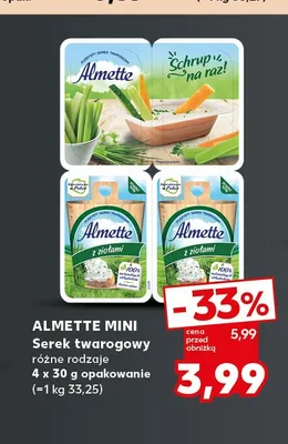 Serek twarogowy Almette Mini promocja w Kaufland