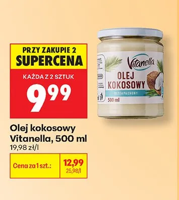 Olej kokosowy Vitanella promocja w Biedronka
