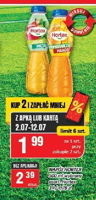 Napój owocowy Hortex promocja w Chorten