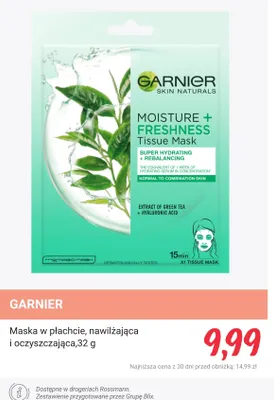 Maska w płachcie, nawilżająca i oczyszczająca promocja w Rossmann