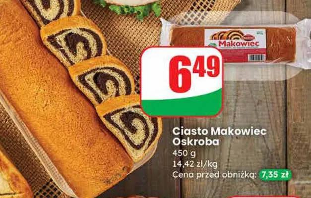 Ciasto Makowiec  promocja w Dino