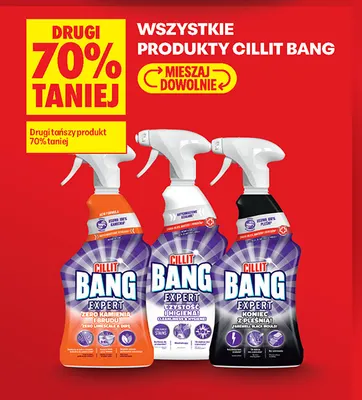 Płyn do czyszczenia w sprayu Cillit Bang Expert Zero kamienia i brudu promocja w Biedronka