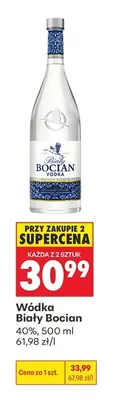 Wódka Biały Bocian 40% promocja w Biedronka