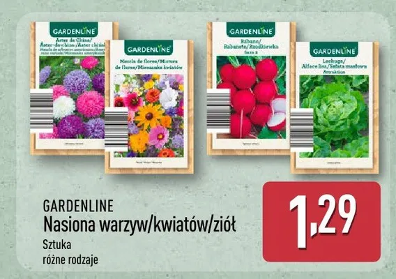 Nasiona warzyw / kwiatów / ziół promocja w Aldi